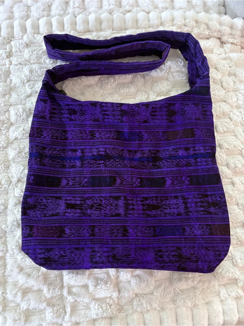 Guatemalan Handmade Boho Hobo Floral Embroidered Shoulder Purse